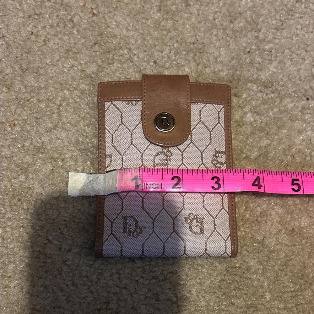 CHRISTIAN DIOR HONEYCOMB WOMEN'S PVC,LEATHER WALLET - Picture 9 of 12